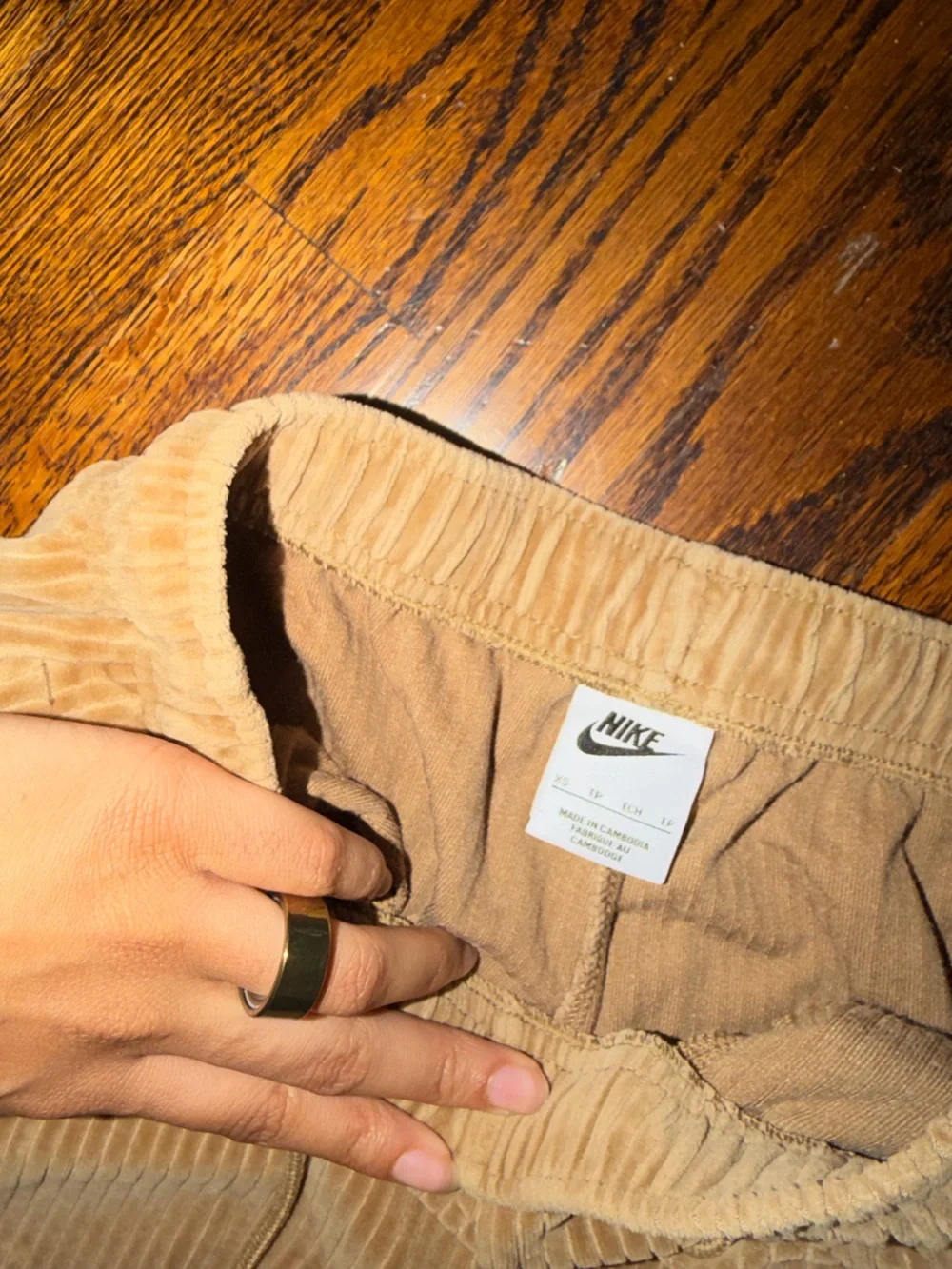 Nike corduroy swearpants